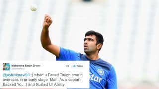 Ravichandran Ashwin trolled by MS Dhoni fans for not mentioning him in ICC Cricketer of the Year speech and tweet